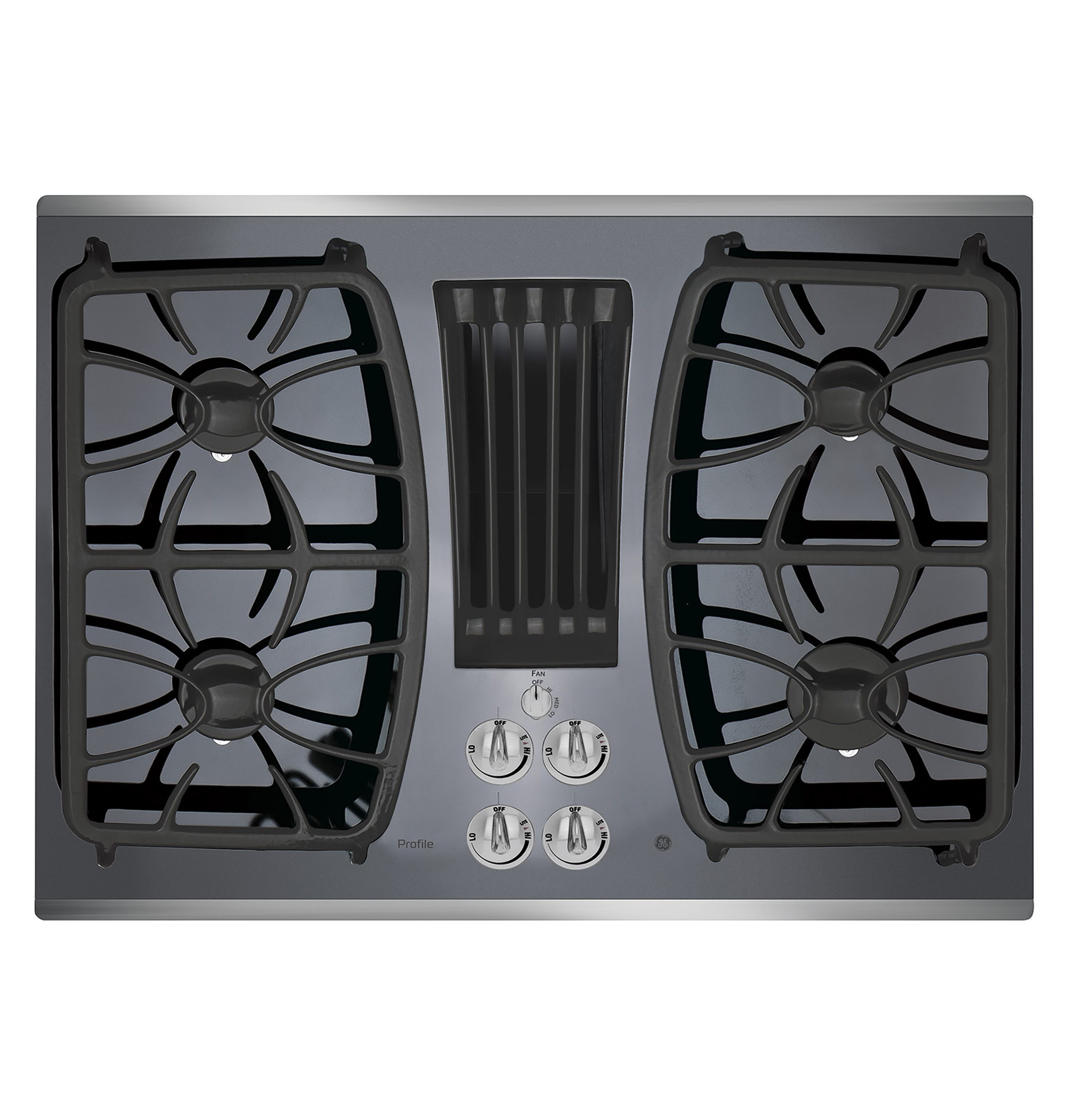 30" Built-In Gas Downdraft Cooktop PGP9830SRSS
