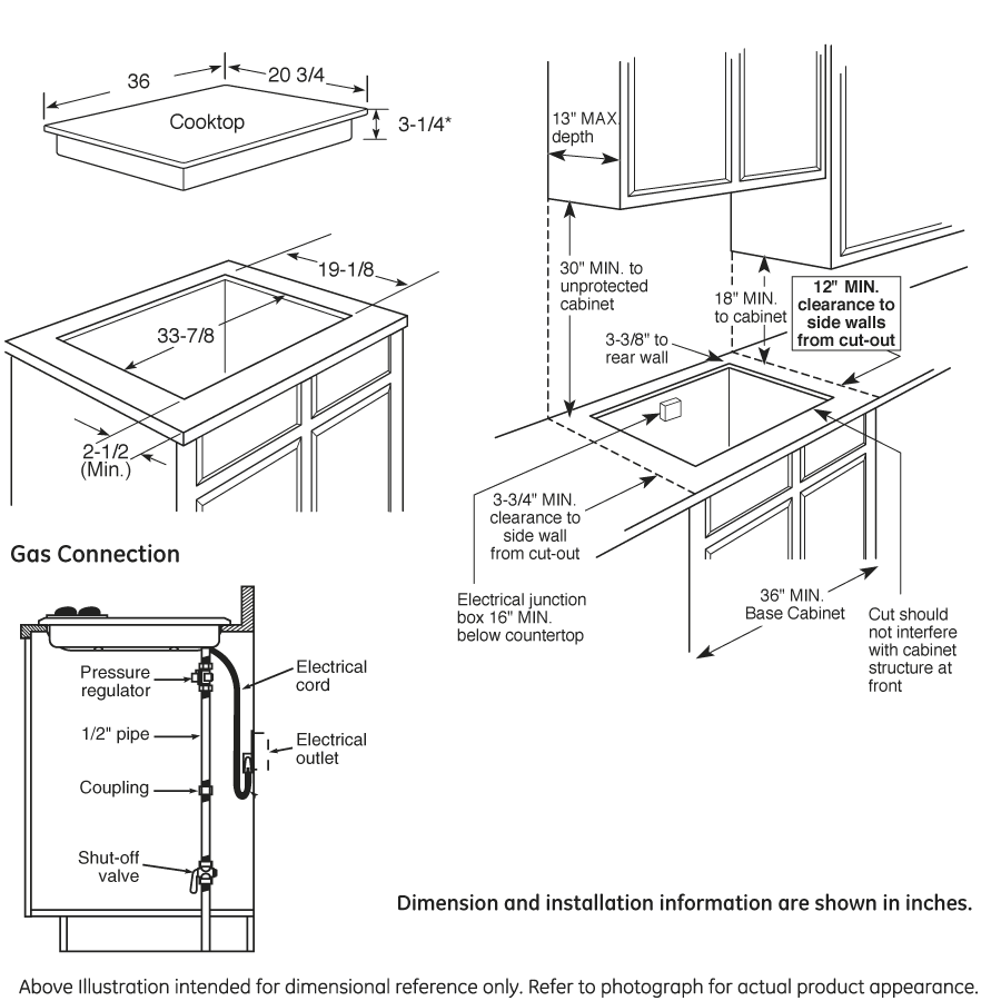 Series 36" Built-In Gas Cooktop PGP986SETSS