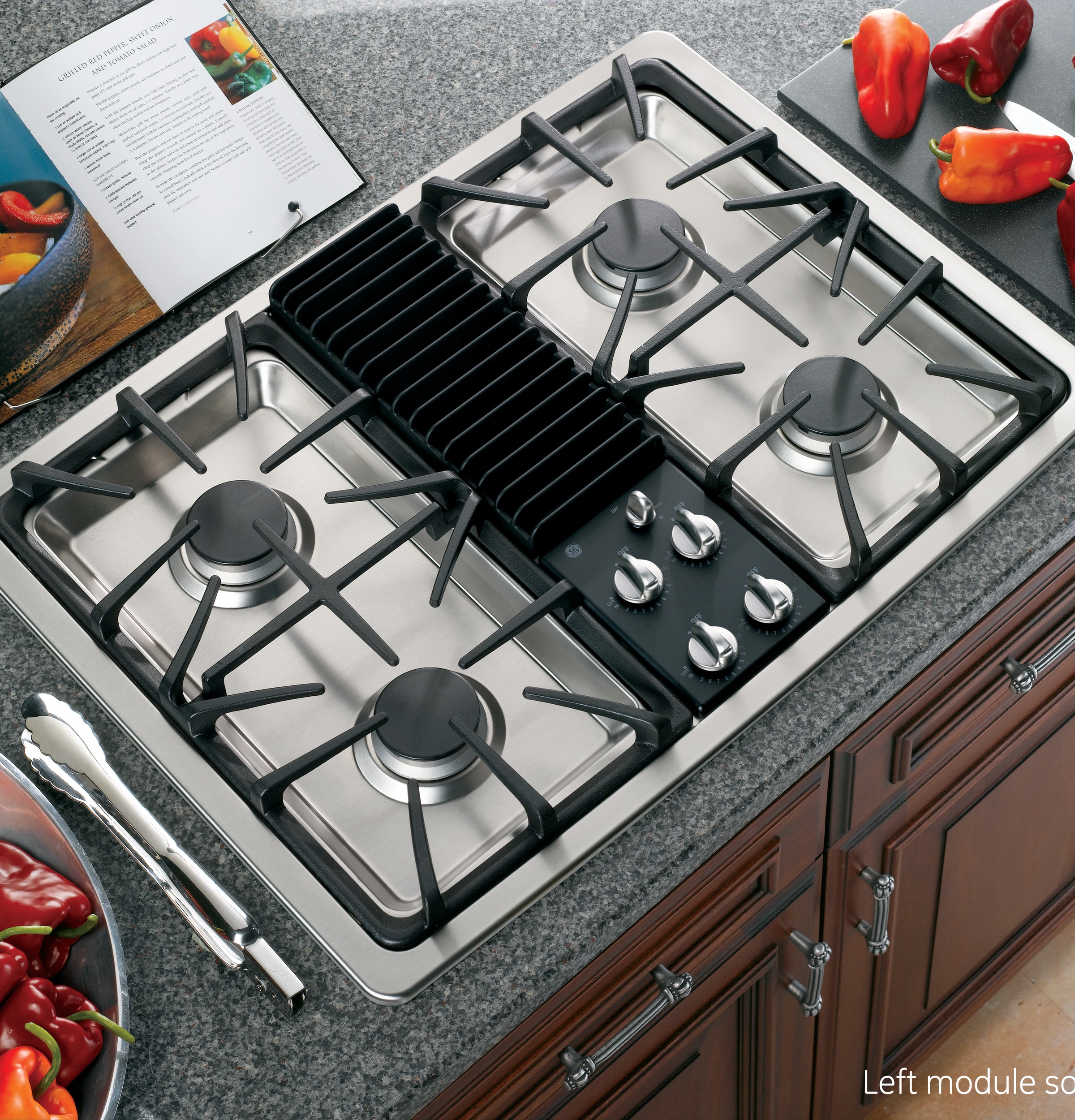 Series Built-In Downdraft Gas Modular Cooktop PGP990SENSS