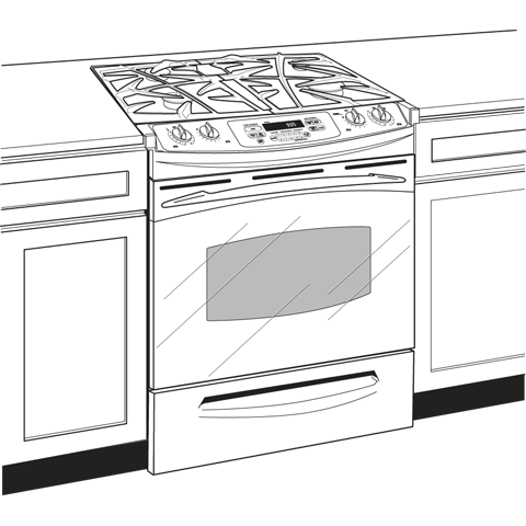 30" Slide-In Gas Range PGS908DEPWW