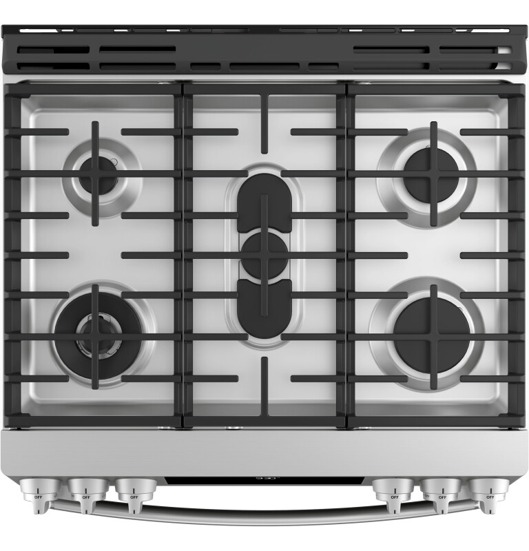 30" Smart Slide-In Front-Control Gas Range PGS930SELSS