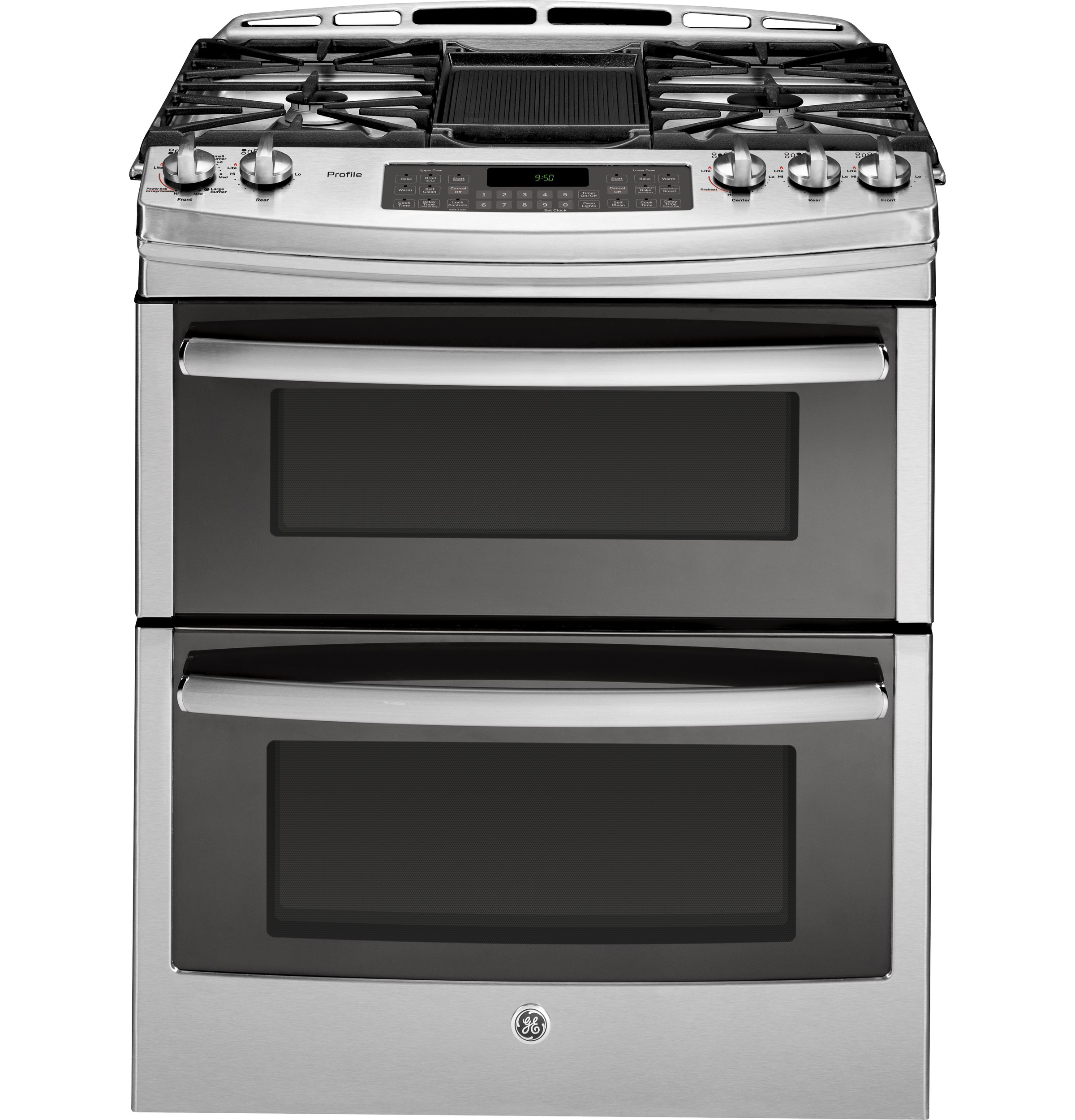 Series 30" Slide-In Front Control Double Oven Gas Range PGS950SEFSS