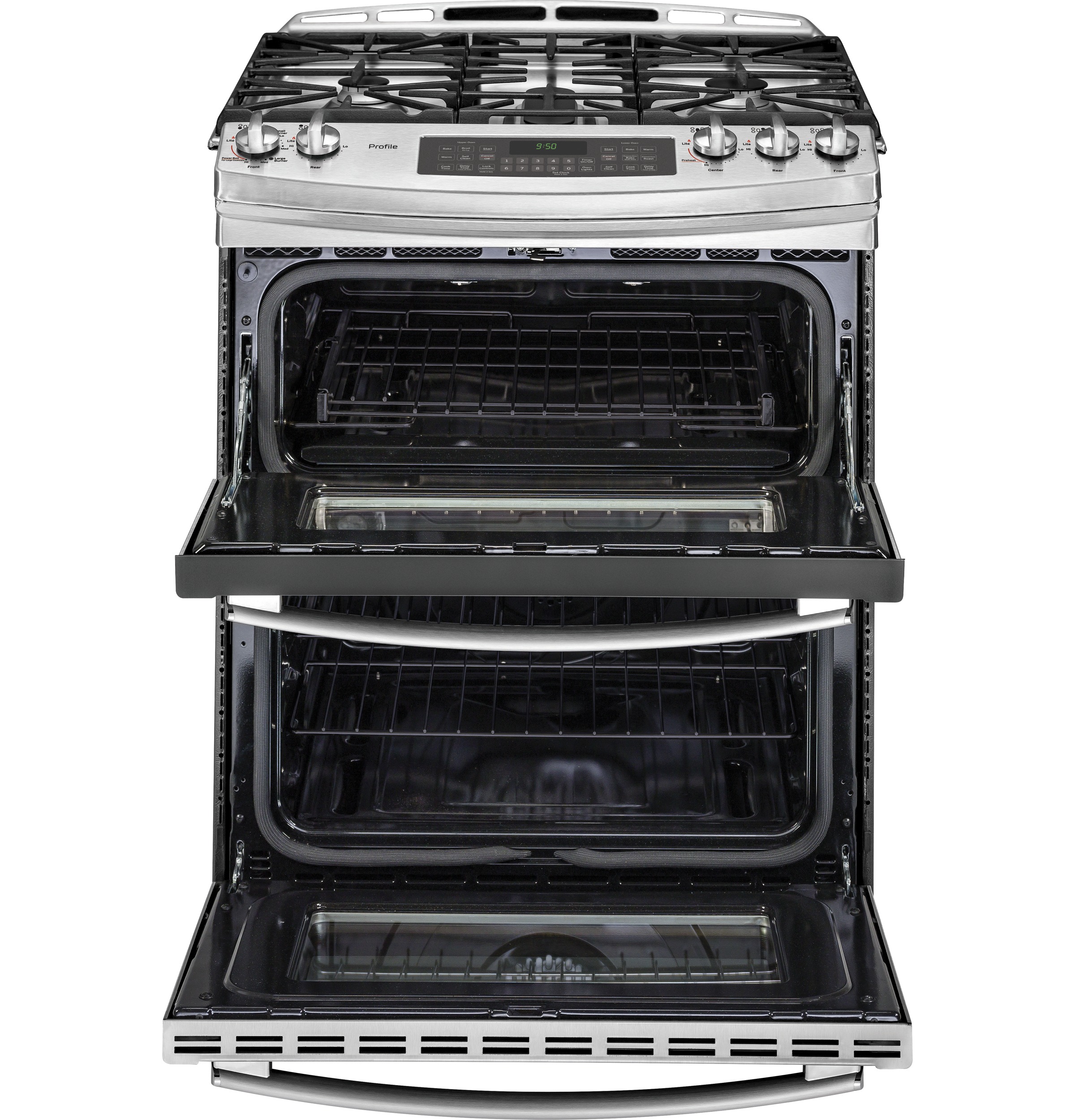Series 30" Slide-In Front Control Double Oven Gas Range PGS950SEFSS