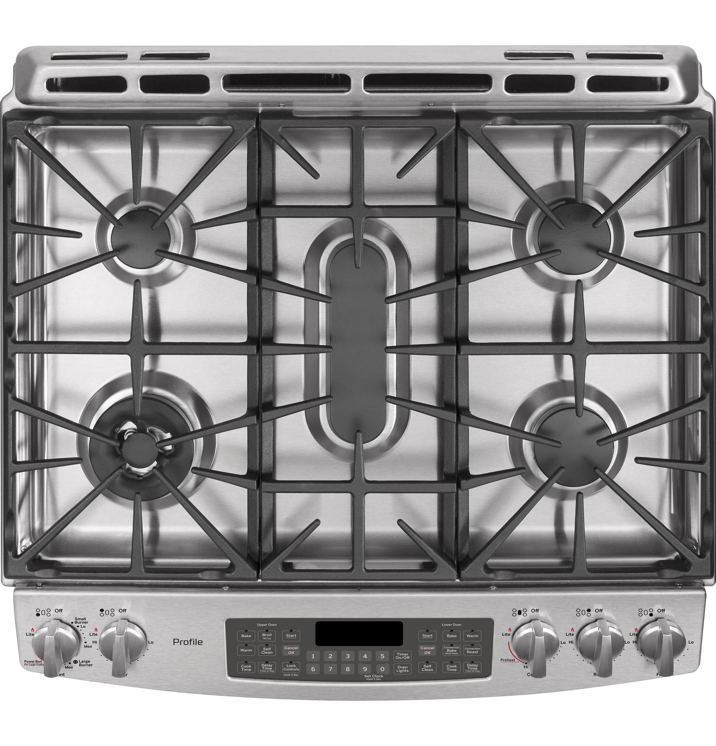 Series 30" Slide-In Front Control Double Oven Gas Range PGS950SEFSS