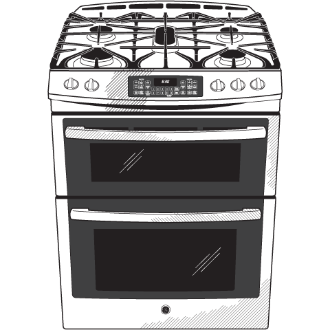 Series 30" Slide-In Front Control Double Oven Gas Range PGS950SEFSS