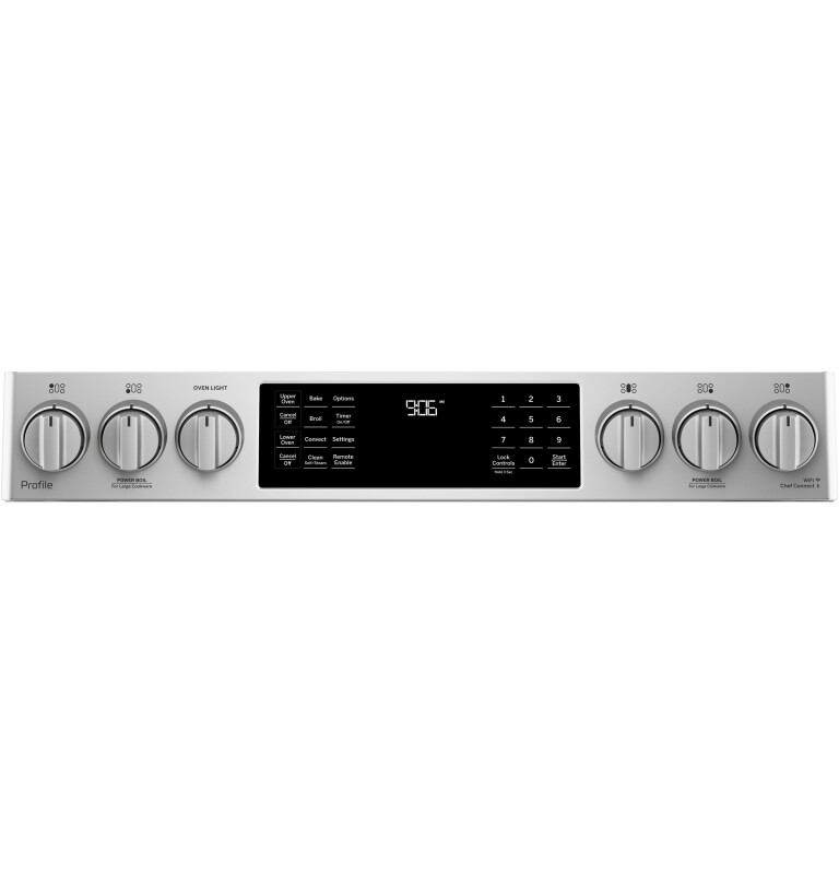 30" Smart Slide-In Front-Control Gas Double Oven Convection Range PGS960SELSS