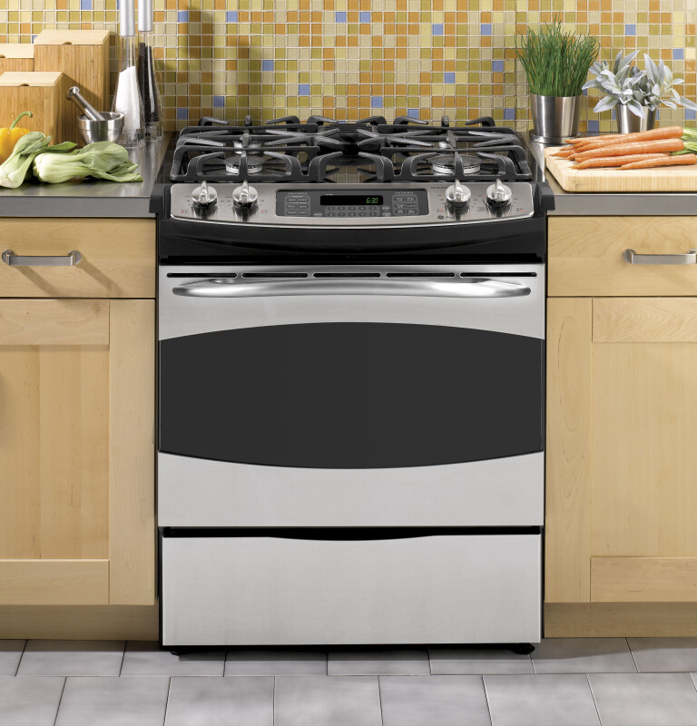 GE Profile 30" Slide-In Gas Range Stainless Steel PGS968SEPSS Picture 1
