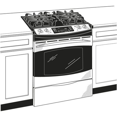 30" Slide-In Gas Range PGS968SEPSS