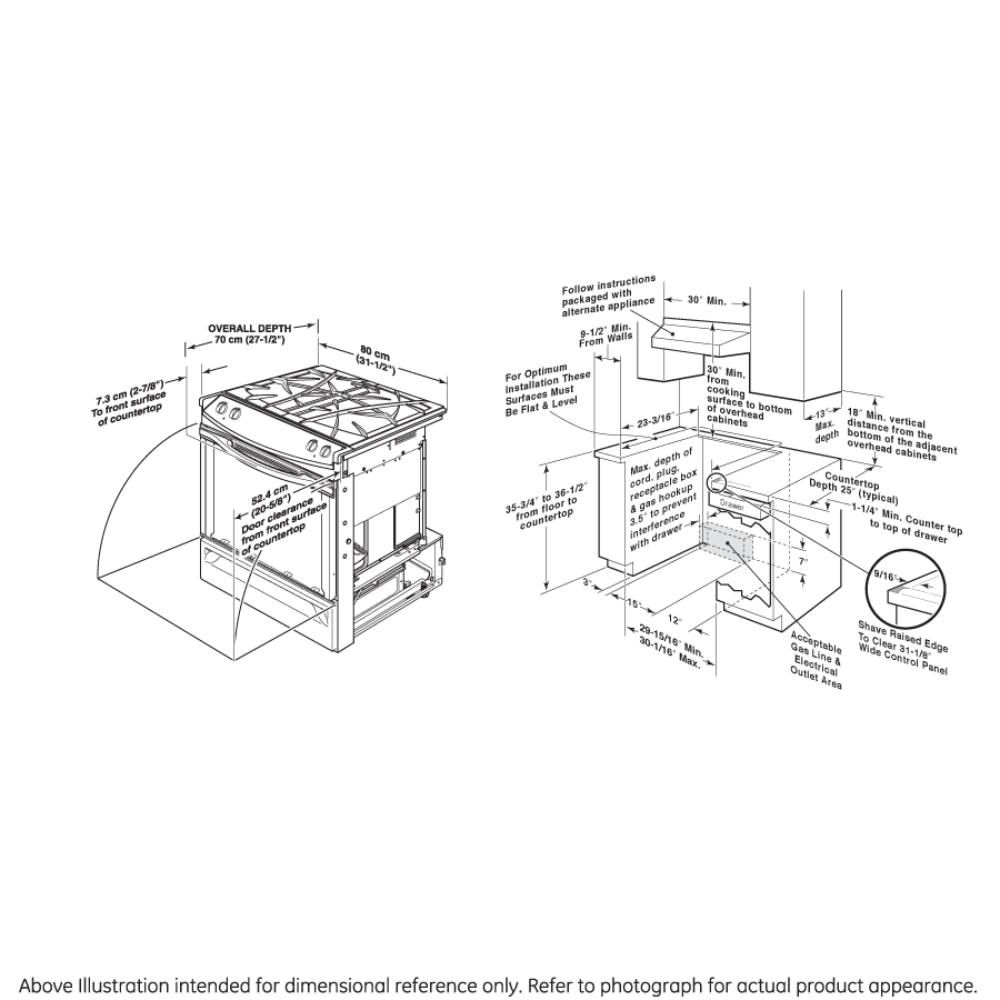 30" Slide-In Gas Range PGS975DEPWW