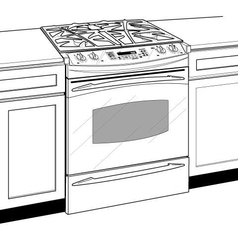30" Slide-In Gas Range PGS975WEMWW