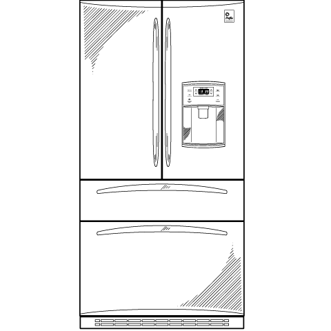 24.9 Cu. Ft. Refrigerator with Armoire Styling PGSS5PJXSS