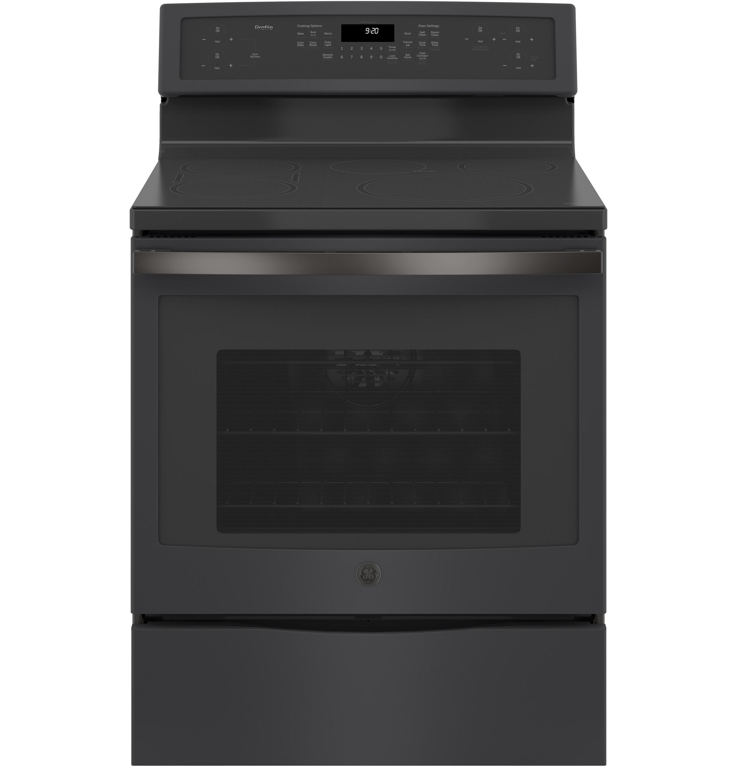 30" Smart Free-Standing Convection Range with Induction PHB920FJDS
