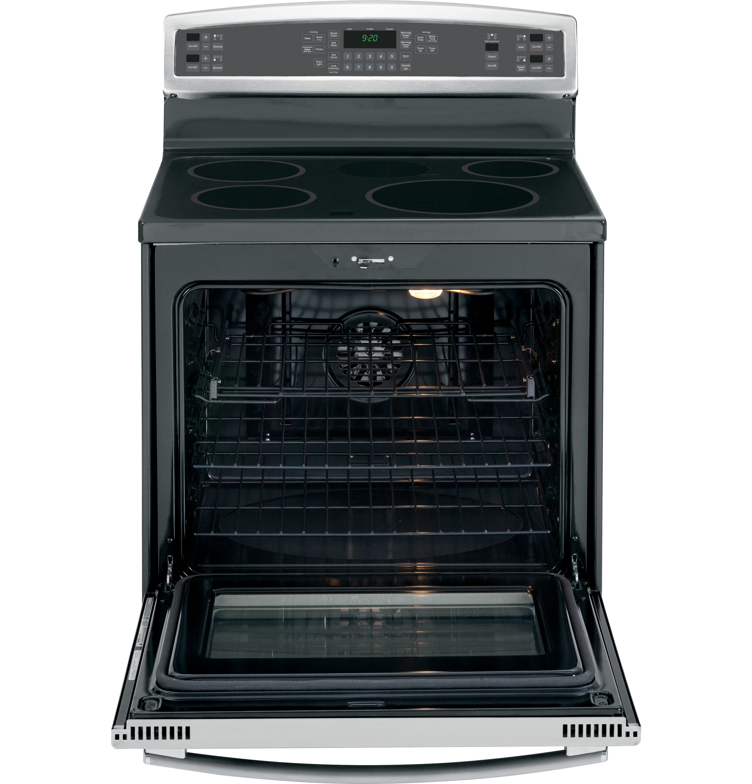 Series 30" Free-Standing Induction and Convection Range with Warming Drawer PHB920SFSS