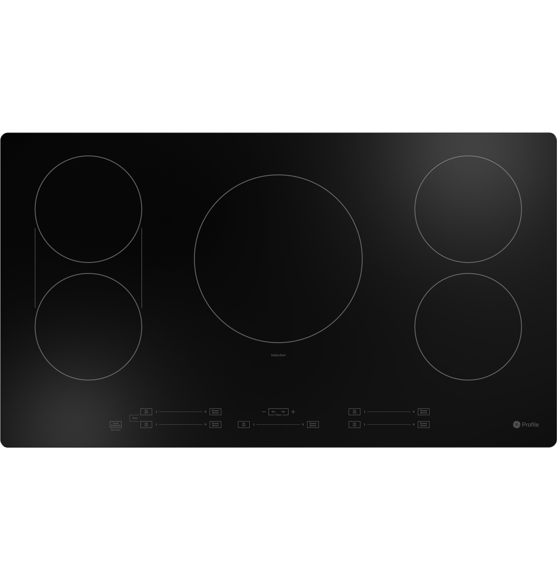 Ge Profile™ Energy Star® 36" Built-in Touch Control Induction Cooktop PHP6036DWBB