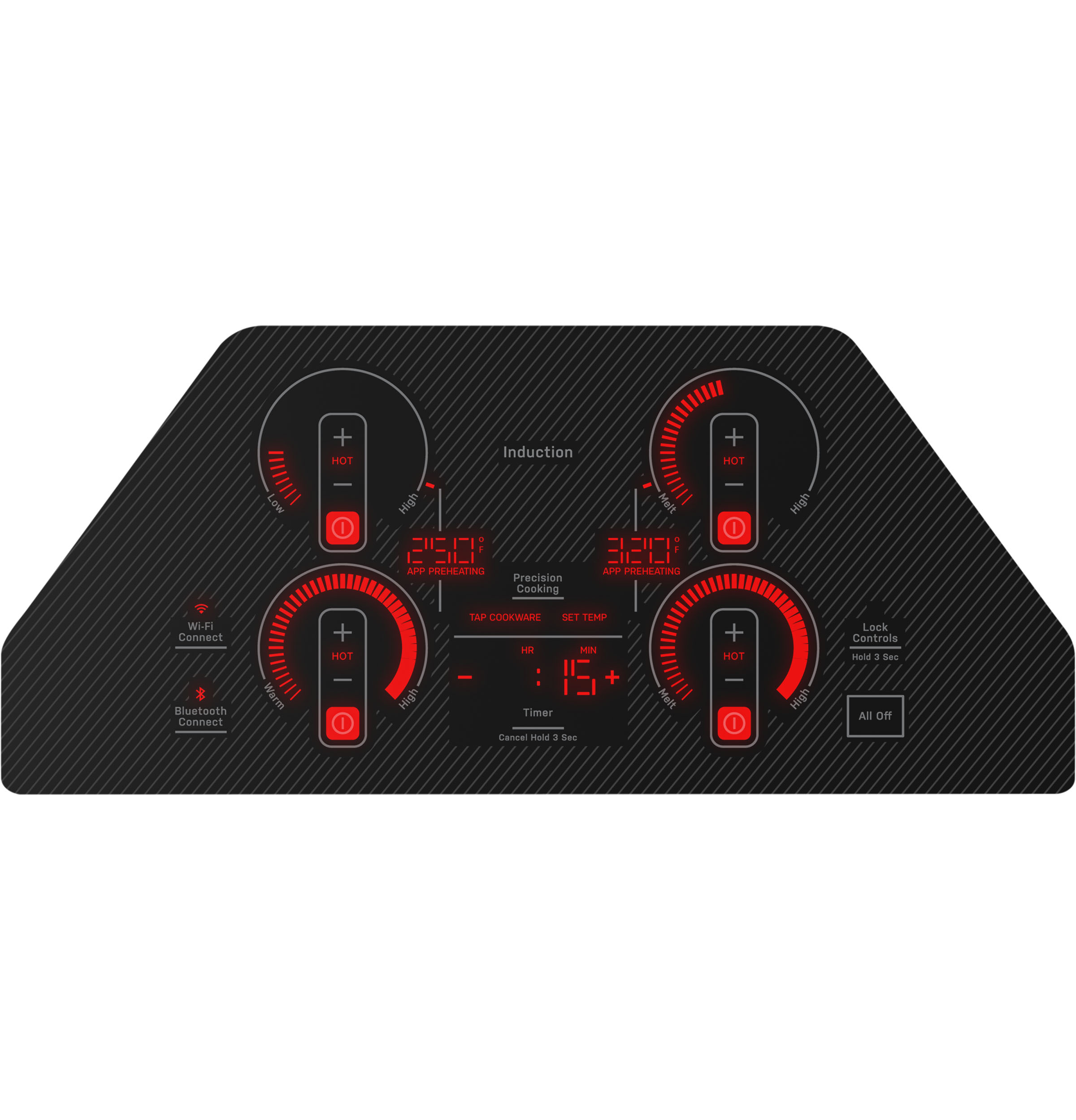 30" Built-In Touch Control Induction Cooktop PHP7030DTBB