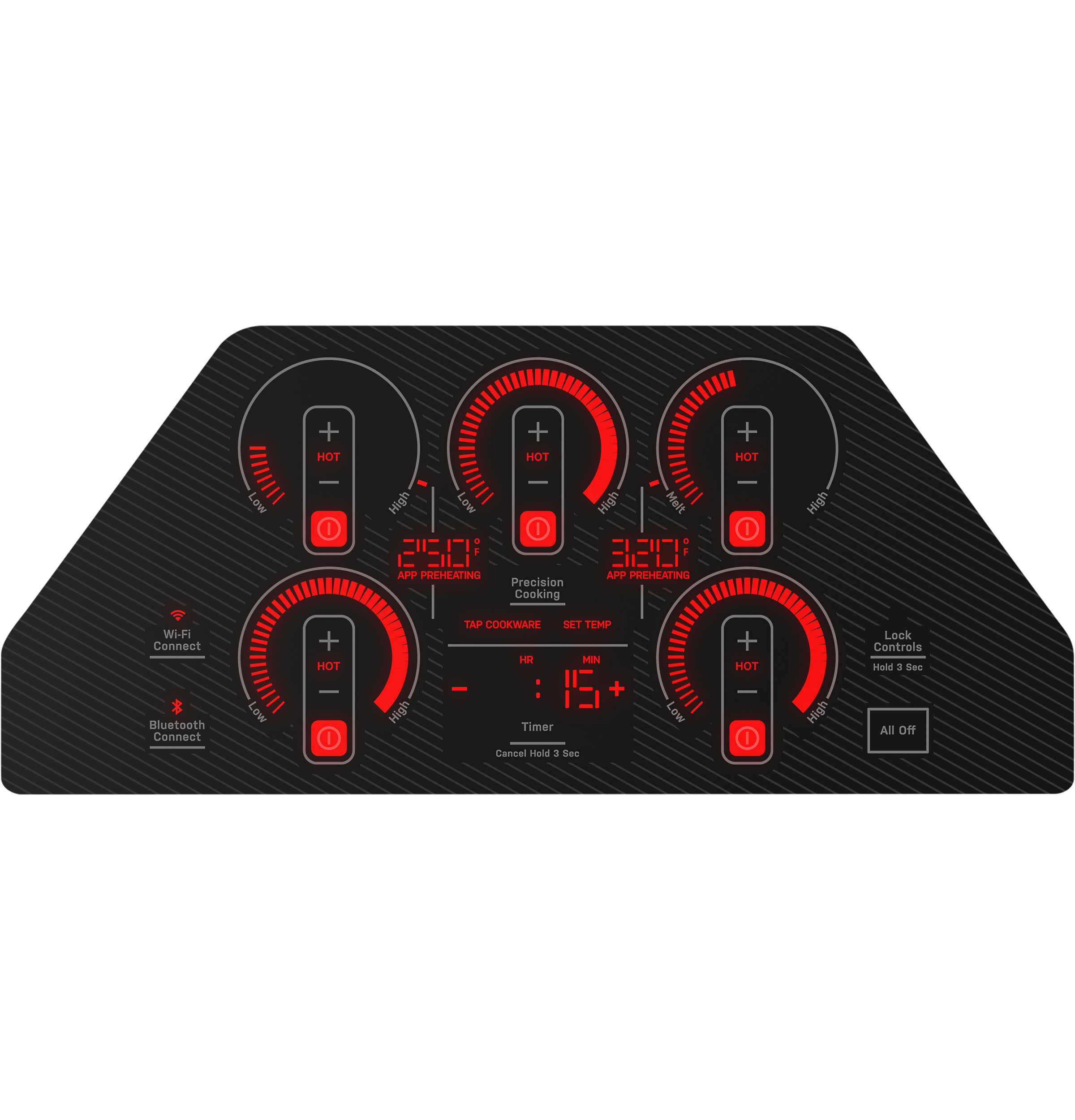 36" Built-In Touch Control Induction Cooktop PHP7036DTBB