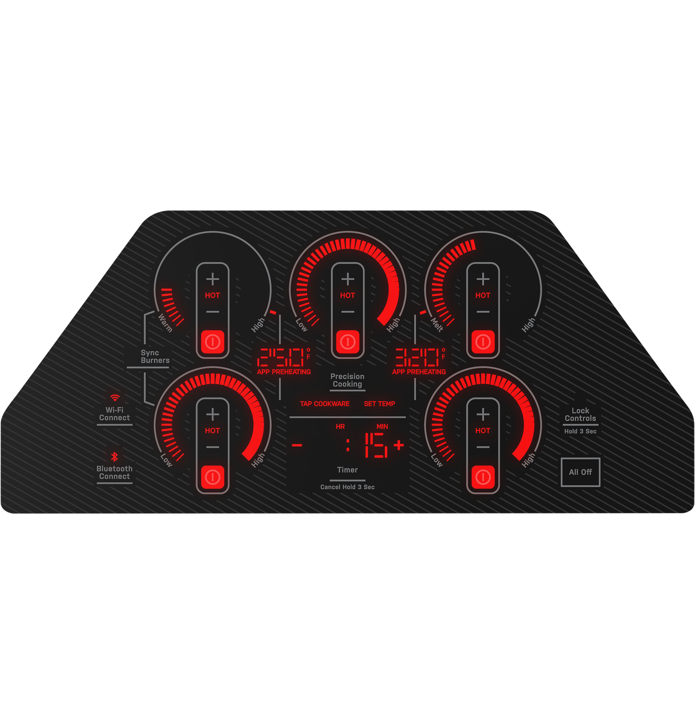 GE Profile™ ENERGY STAR® 36" Built-In Touch Control Induction Cooktop PHP9036DTBB