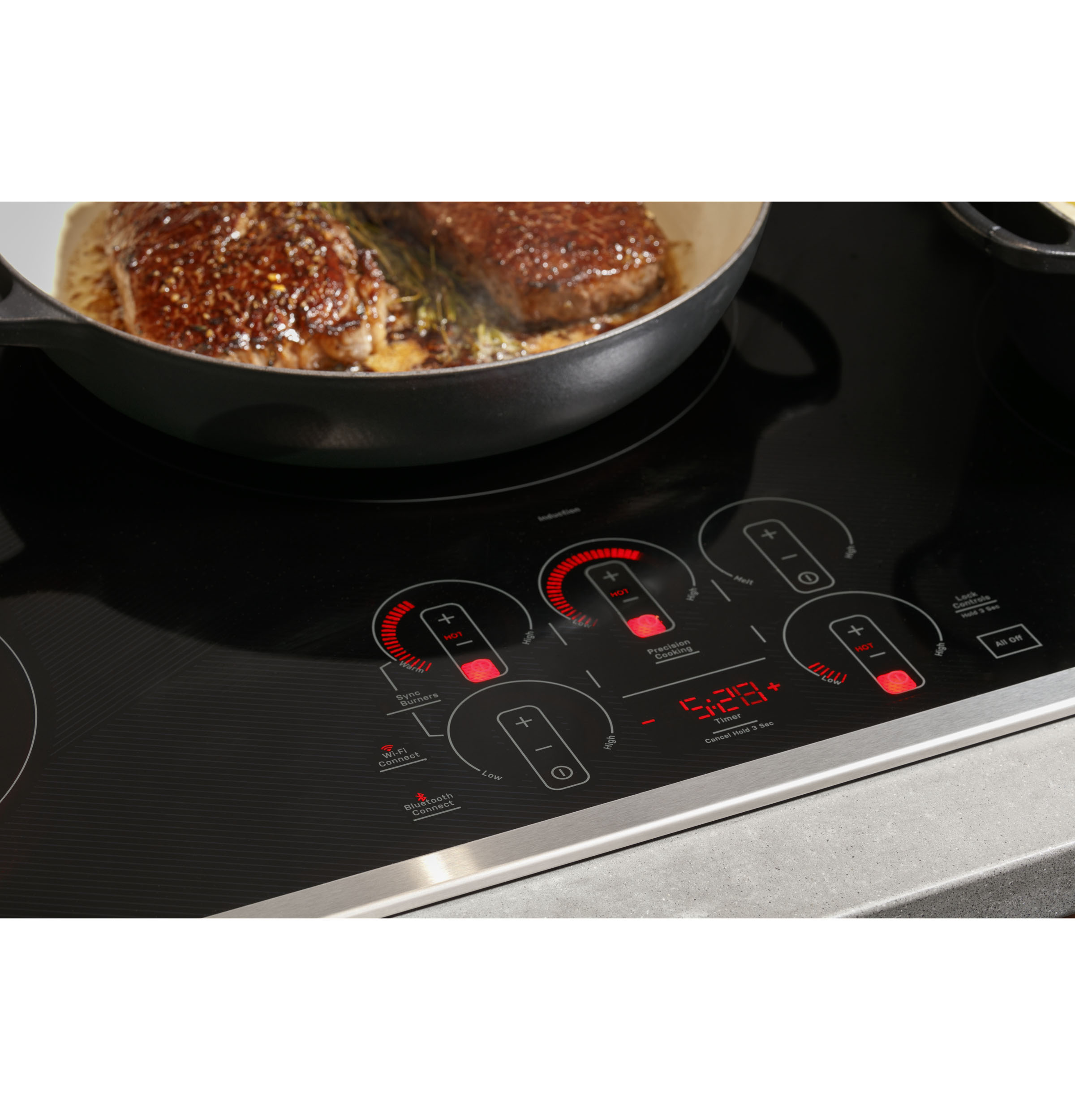 GE Profile™ ENERGY STAR® 36" Built-In Touch Control Induction Cooktop PHP9036DTBB