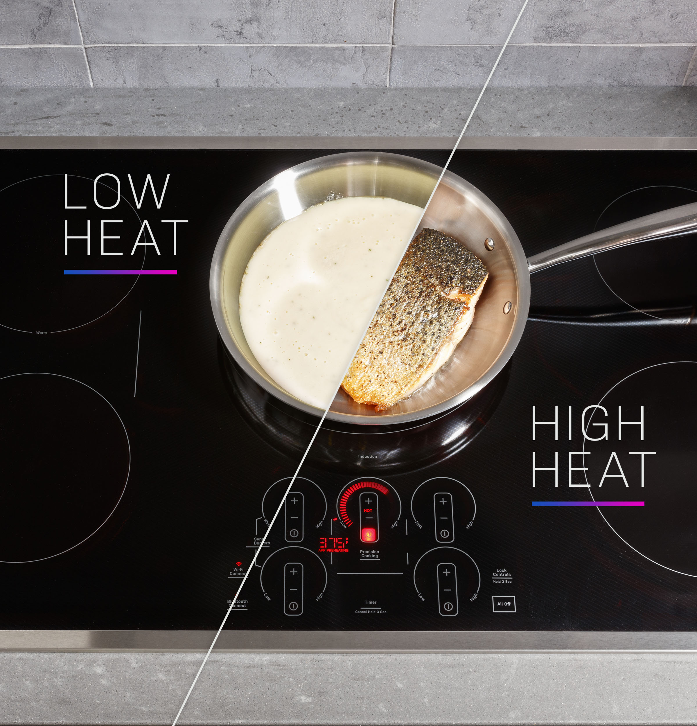 GE Profile™ ENERGY STAR® 36" Built-In Touch Control Induction Cooktop PHP9036DTBB