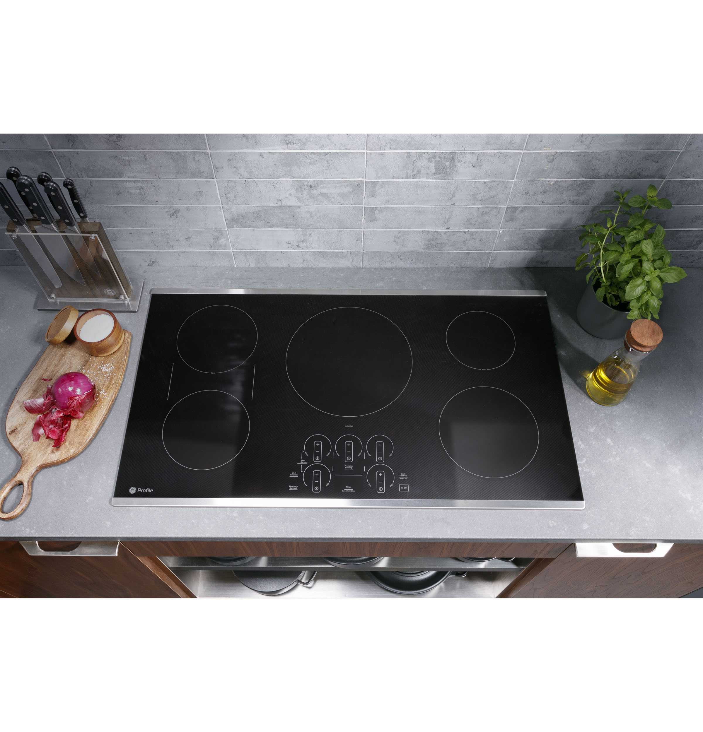 GE Profile™ ENERGY STAR® 36" Built-In Touch Control Induction Cooktop PHP9036STSS