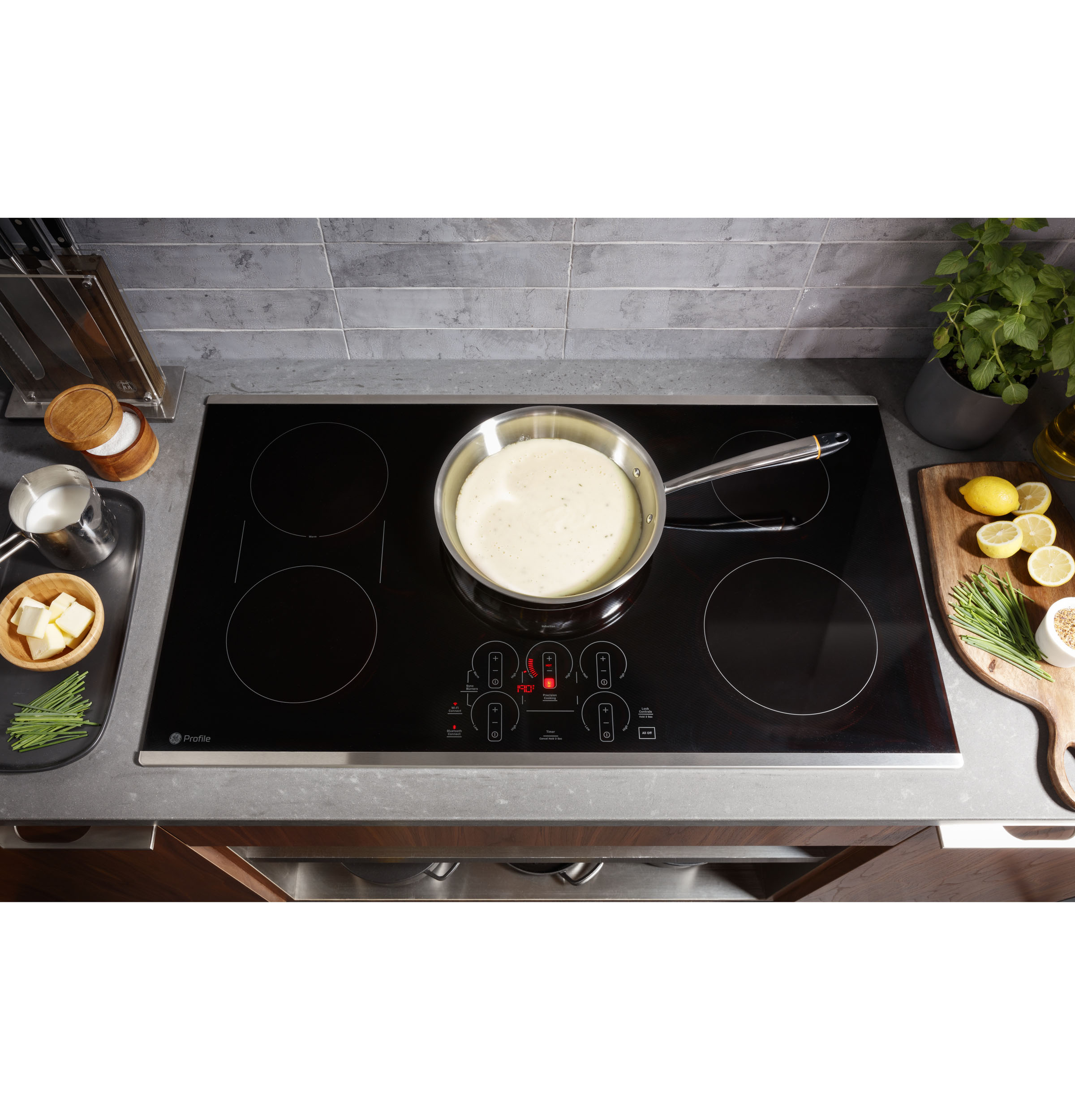 GE Profile™ ENERGY STAR® 36" Built-In Touch Control Induction Cooktop PHP9036STSS