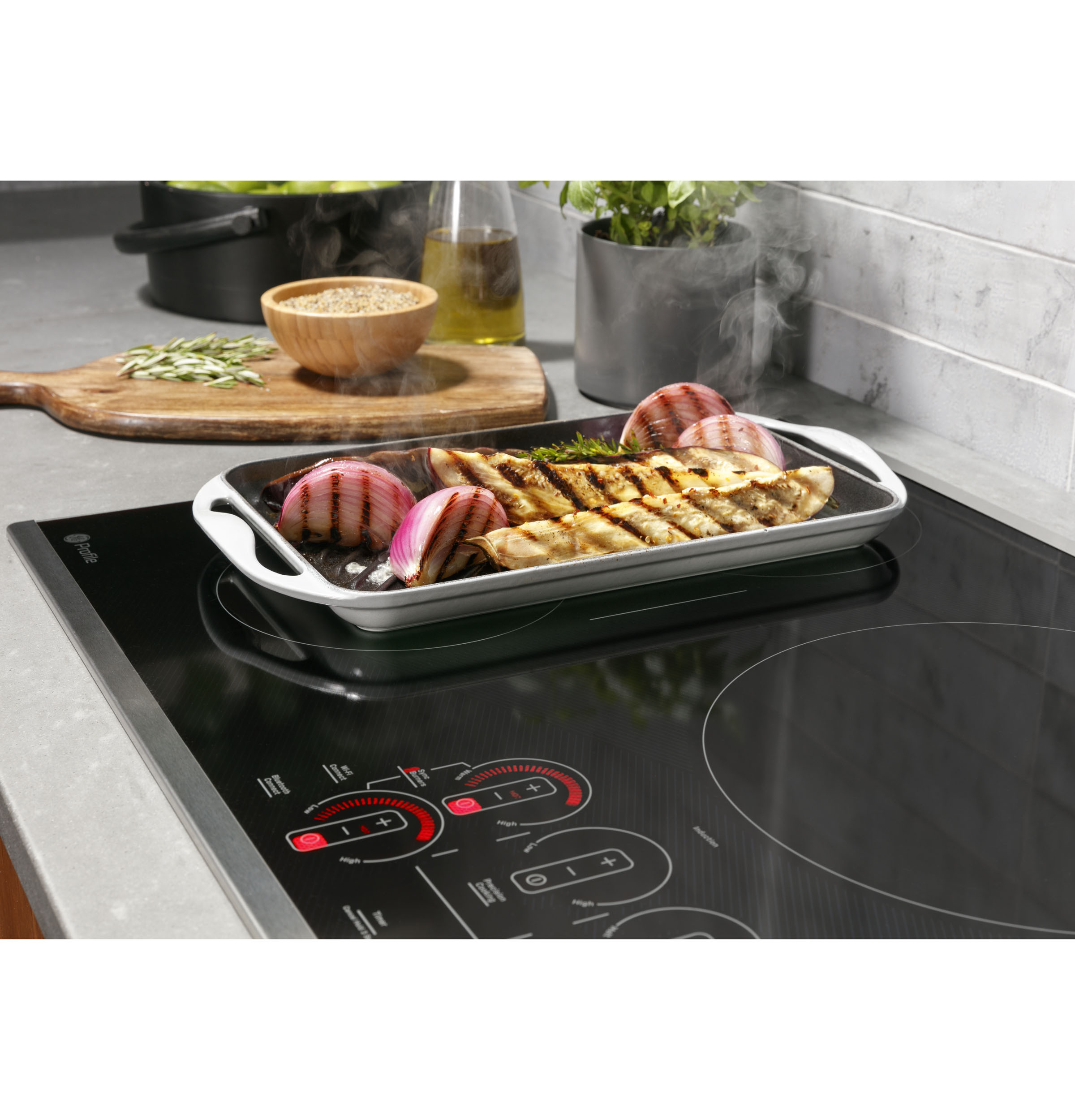 GE Profile™ ENERGY STAR® 36" Built-In Touch Control Induction Cooktop PHP9036STSS