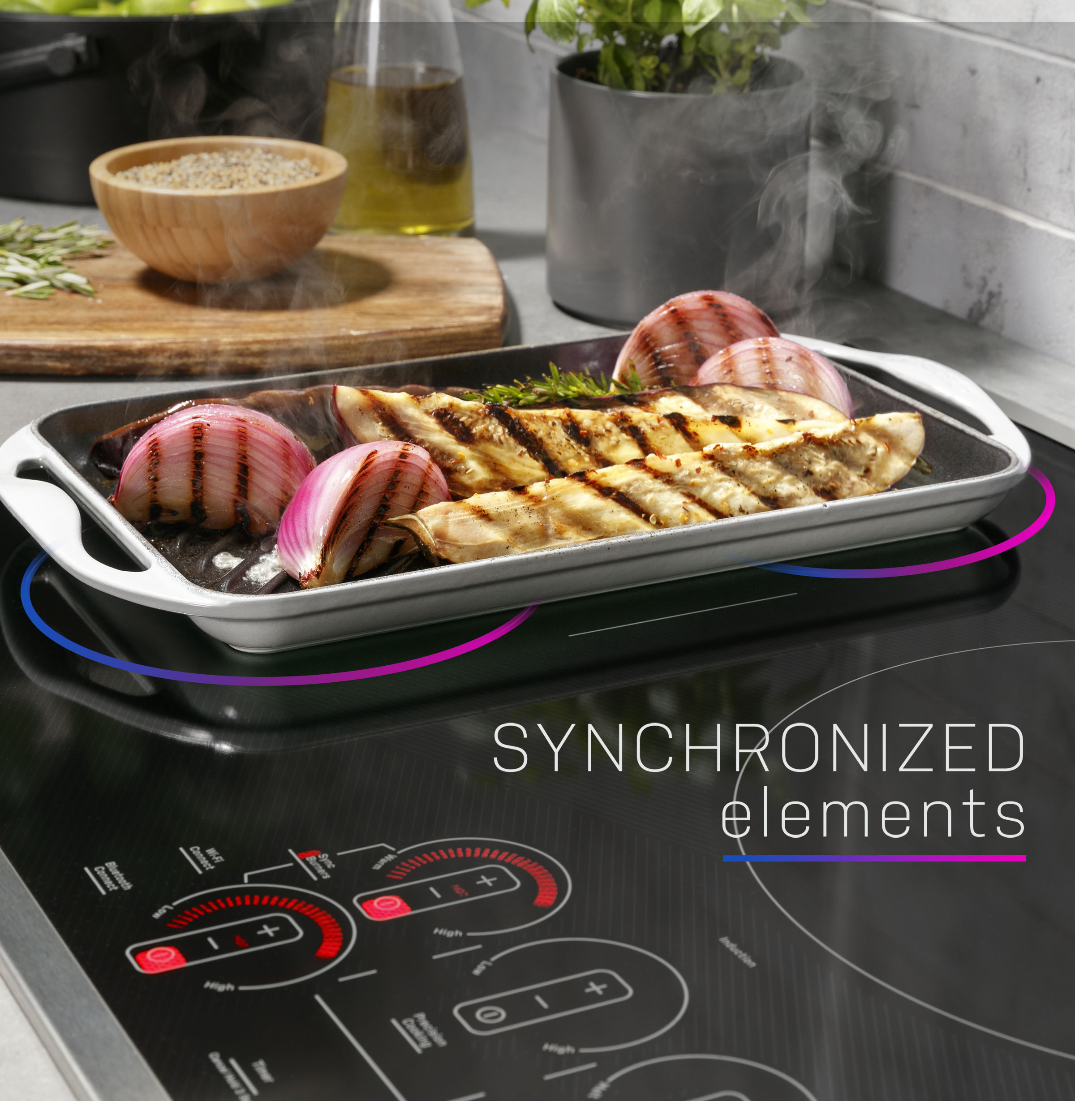 GE Profile™ ENERGY STAR® 36" Built-In Touch Control Induction Cooktop PHP9036STSS