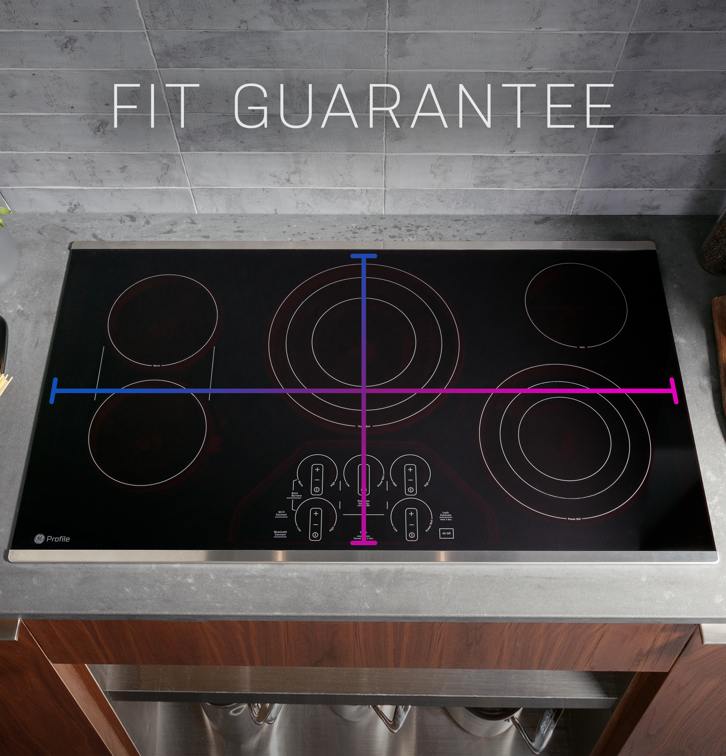 GE Profile™ ENERGY STAR® 36" Built-In Touch Control Induction Cooktop PHP9036STSS