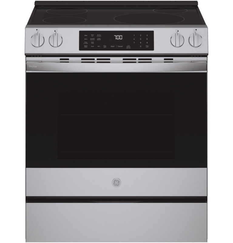GE Profile 30" Slide-In Range - Induction Stainless Steel PHS700AYFS Picture 1