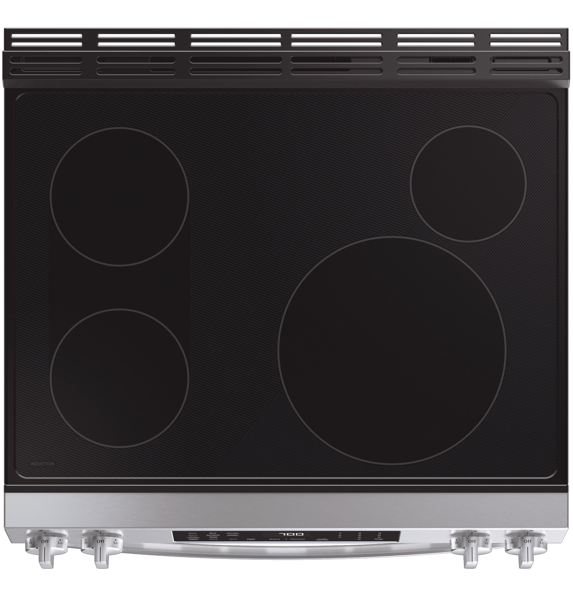 30" Smart Slide-In Induction and Convection Range with No Preheat Air Fry and EasyWash Oven Tray PHS700AYFS