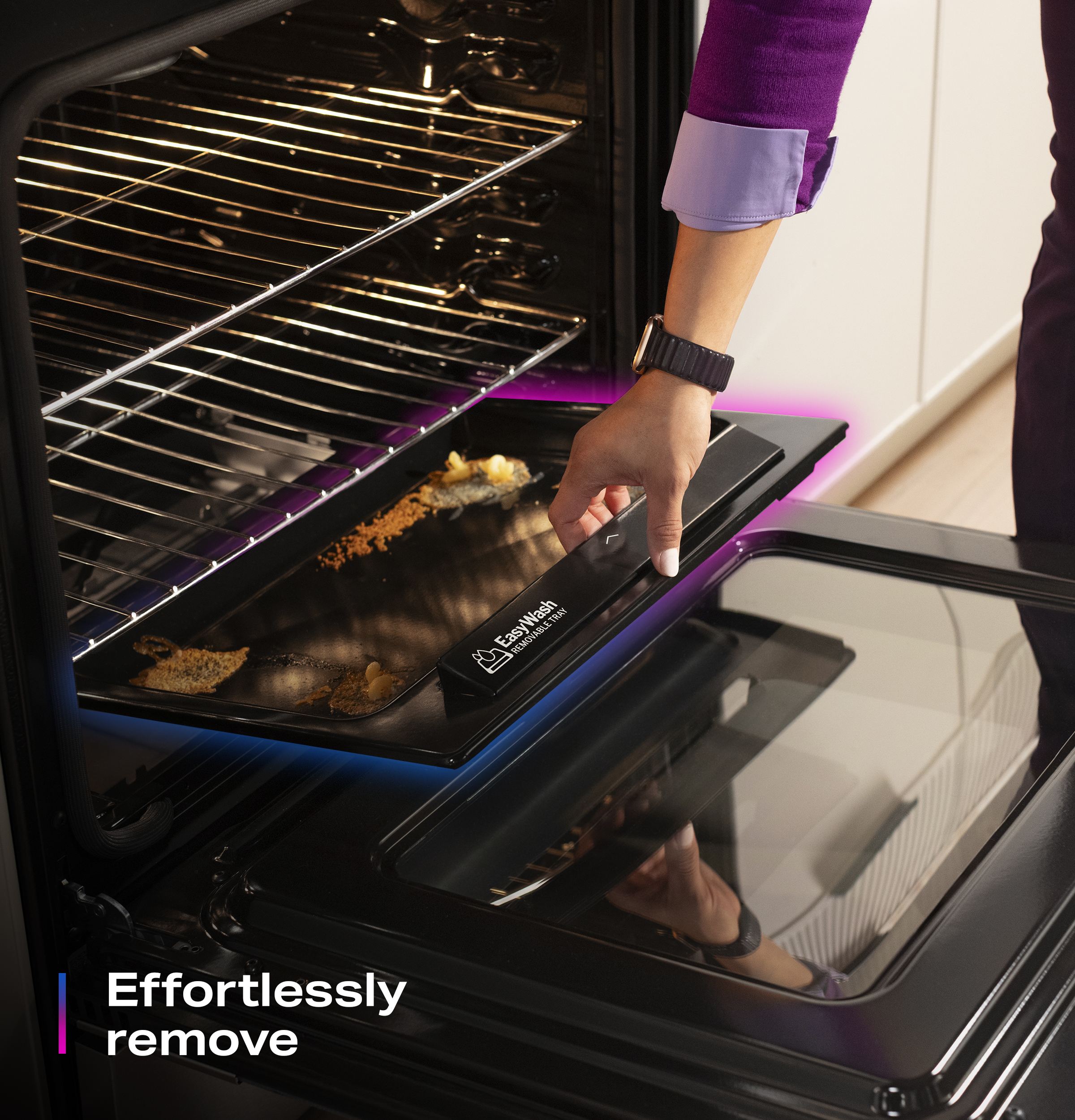 30" Smart Slide-In Induction and Convection Range with No Preheat Air Fry and EasyWash Oven Tray PHS700AYFS