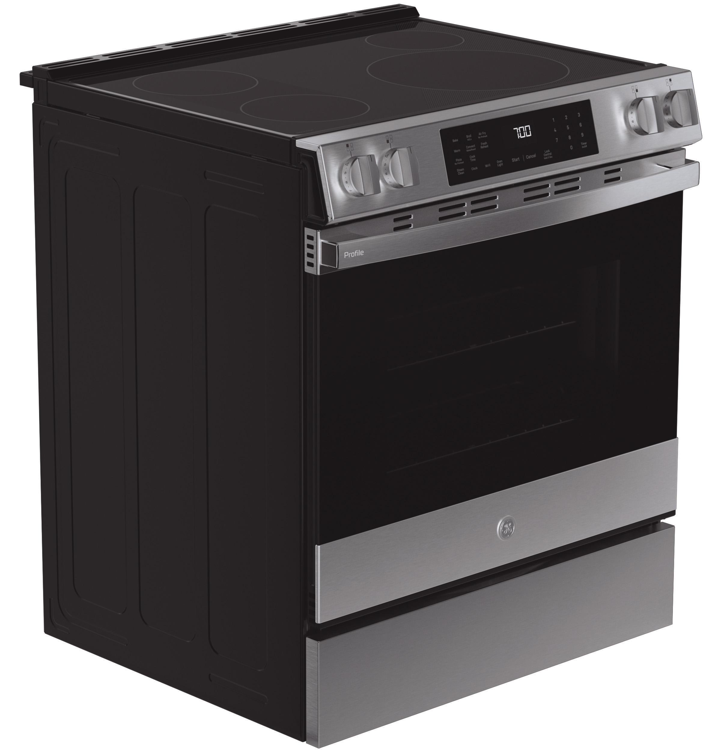 30" Smart Slide-In Induction and Convection Range with No Preheat Air Fry and EasyWash Oven Tray PHS700AYFS