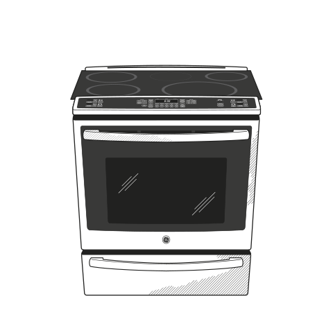 Series 30" Slide-In Front Control Induction and Convection Range with Warming Drawer PHS920SFSS