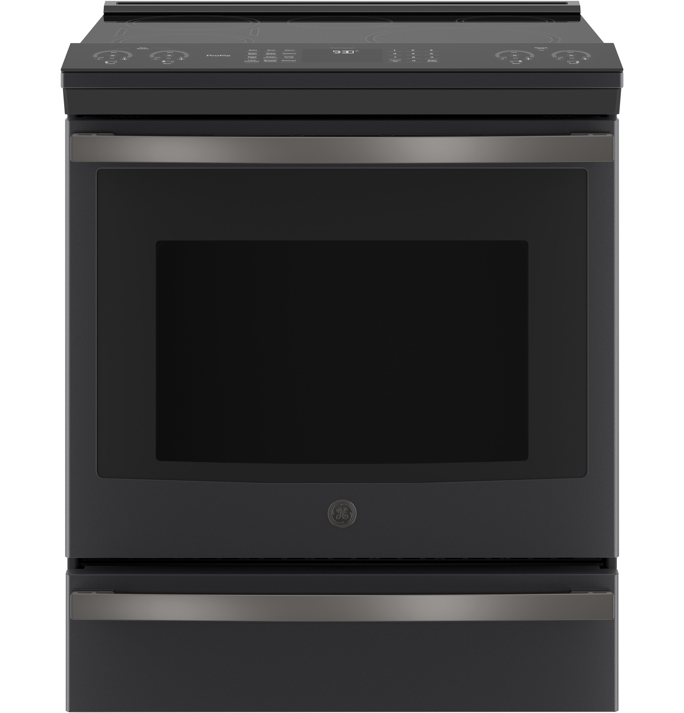 30" Smart Slide-In Front-Control Induction and Convection Range PHS930FLDS