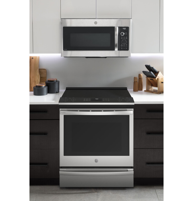 30" Smart Slide-In Fingerprint Resistant Front-Control Induction and Convection Range with No Preheat Air Fry PHS93EYPFS