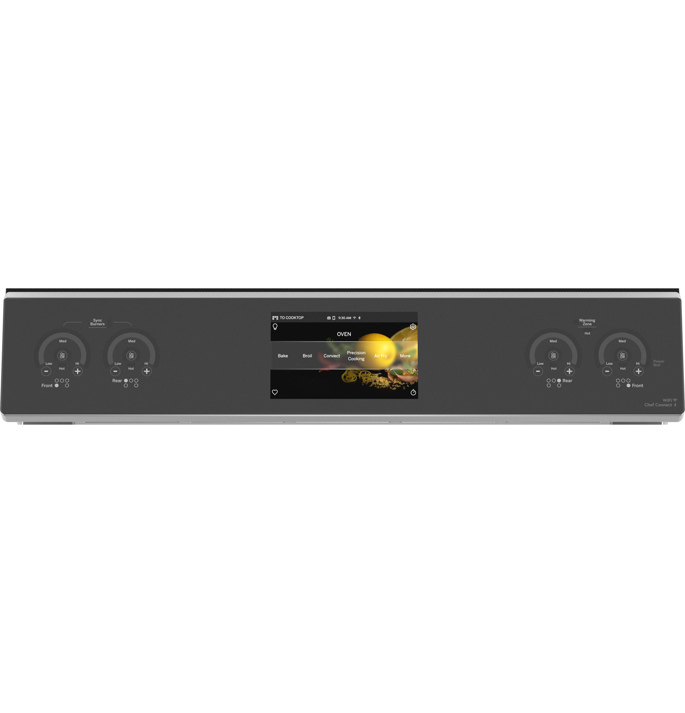 30" Smart Slide-In Front-Control Induction Fingerprint Resistant Range with In Oven Camera PHS93XYPFS