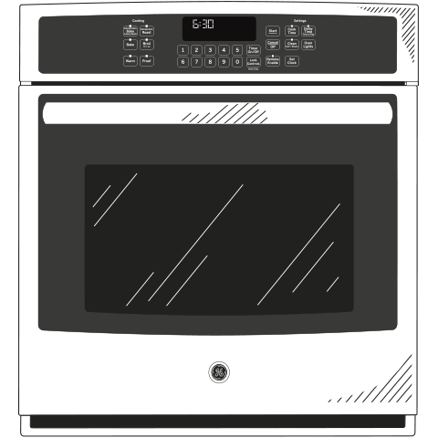 Series 27" Built-In Single Convection Wall Oven PK7000BLTS