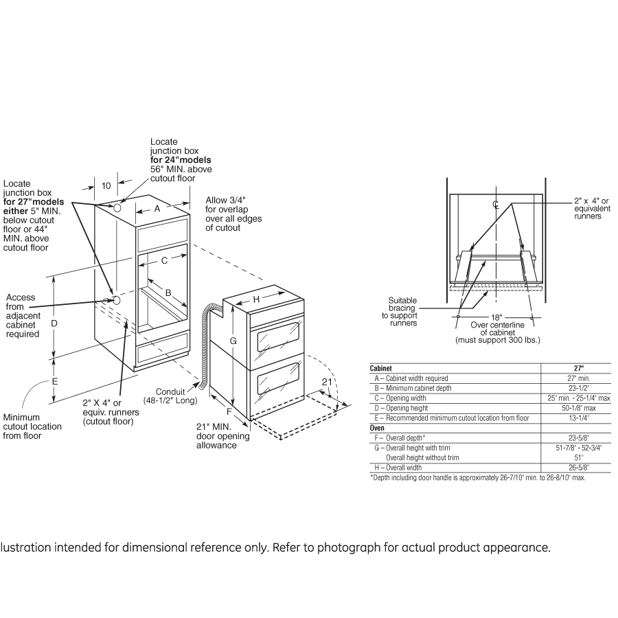 27" Built-In Convection/Thermal Wall Oven PK956DRCC
