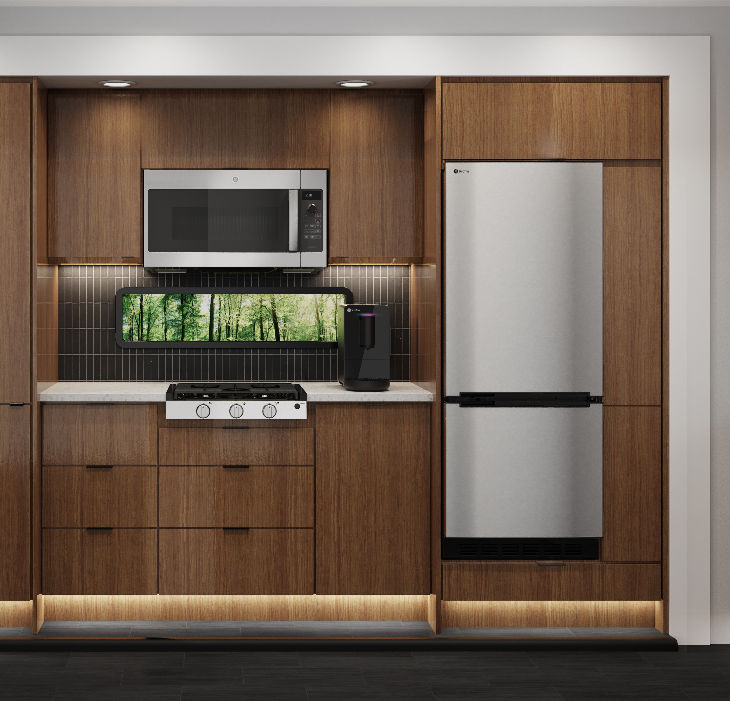 GE Profile™ 21” Electric Ignition Rangetop PLU621RWSS