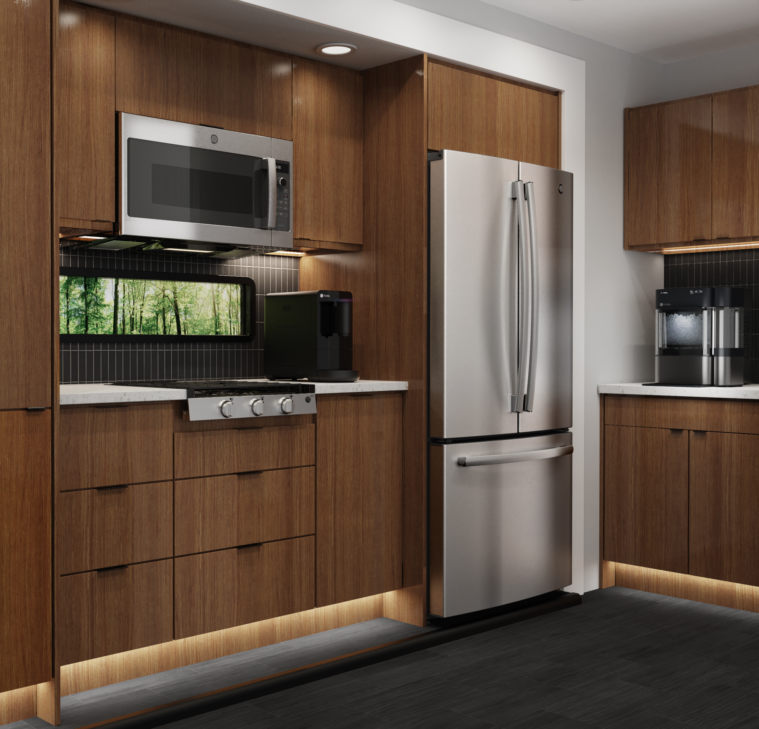 GE Profile™ 21” Electric Ignition Rangetop PLU621RWSS