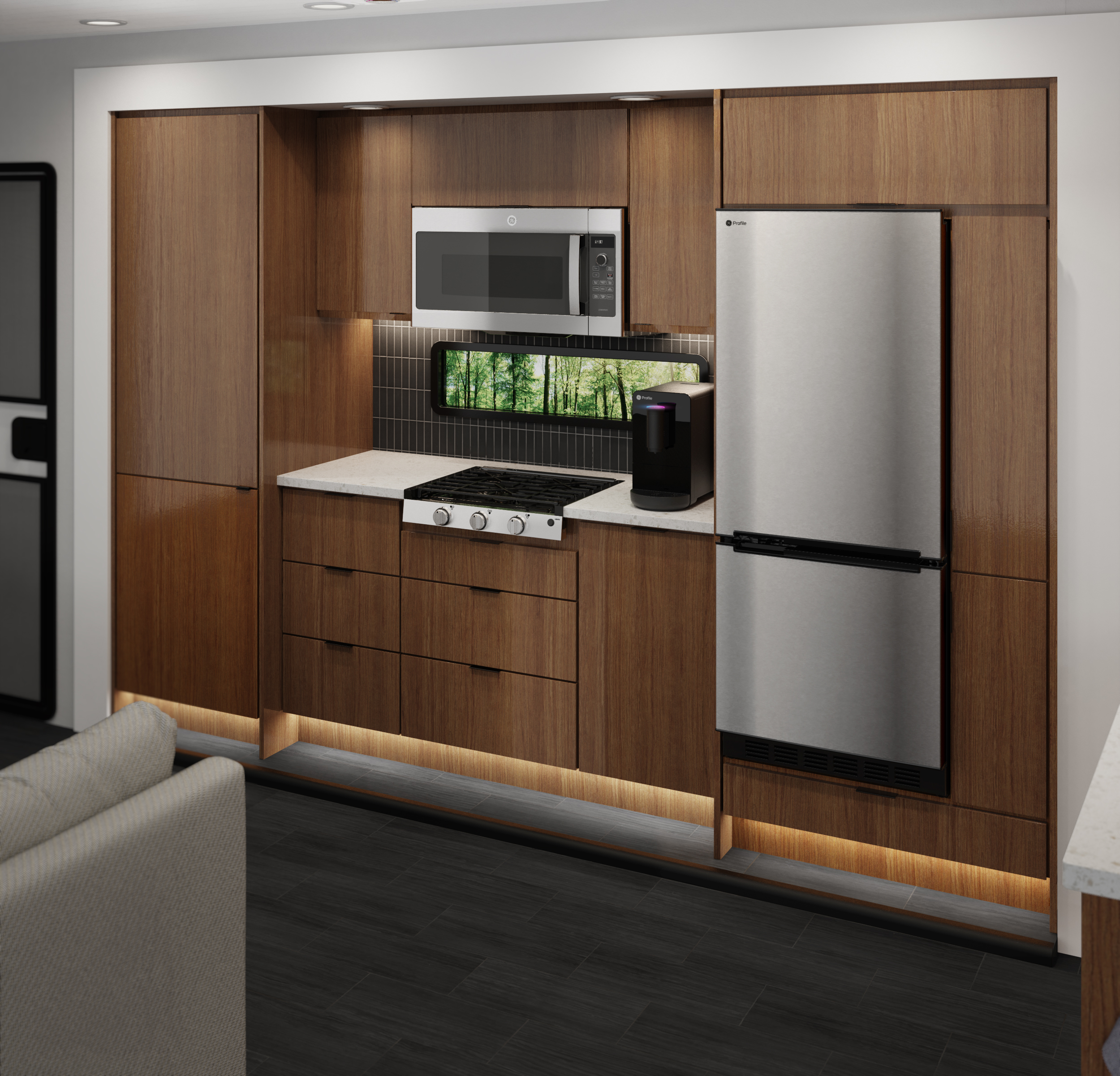 GE Profile™ 21” Electric Ignition Rangetop PLU621RWSS