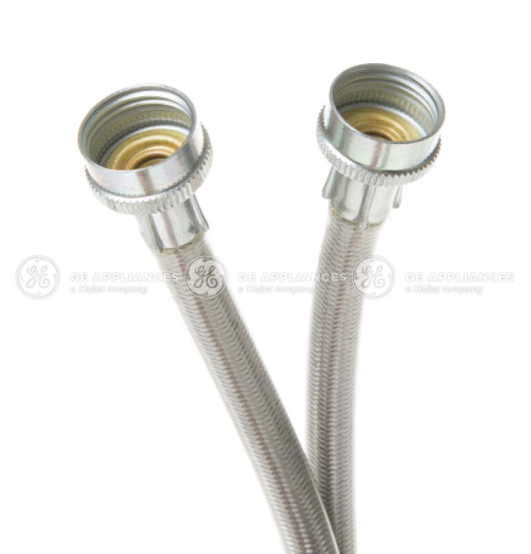 Stainless Washer Hose 6' (2pk) With 90 Elbow PM14X10011