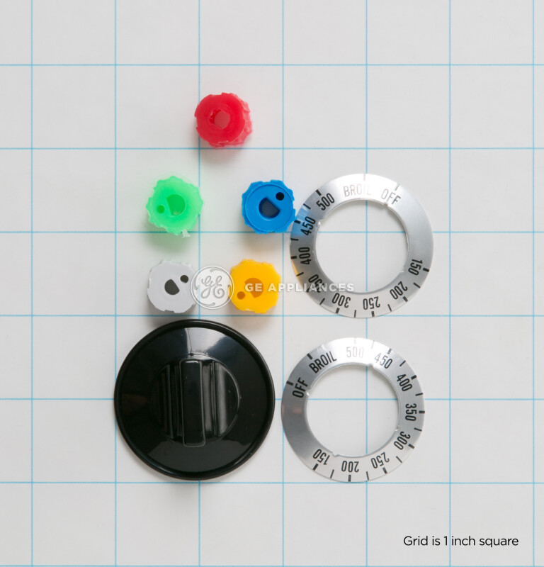 Black Electric Range Knob Kit PM3X122