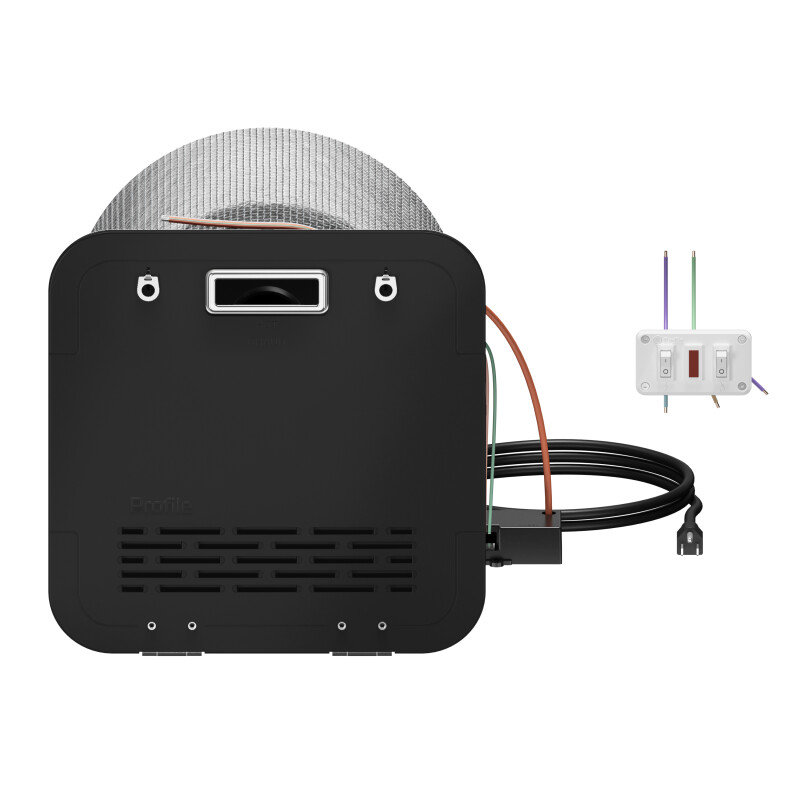 RV 6G Dual Fuel Water Heater Exterior Black Door PM6BRS
