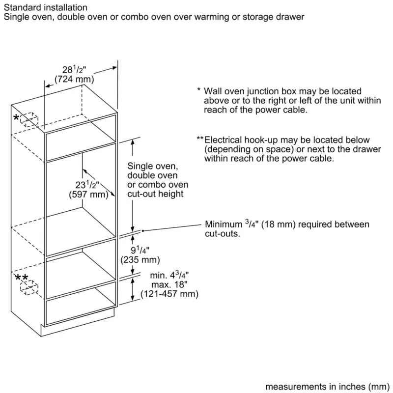 Double Wall Oven PO302W