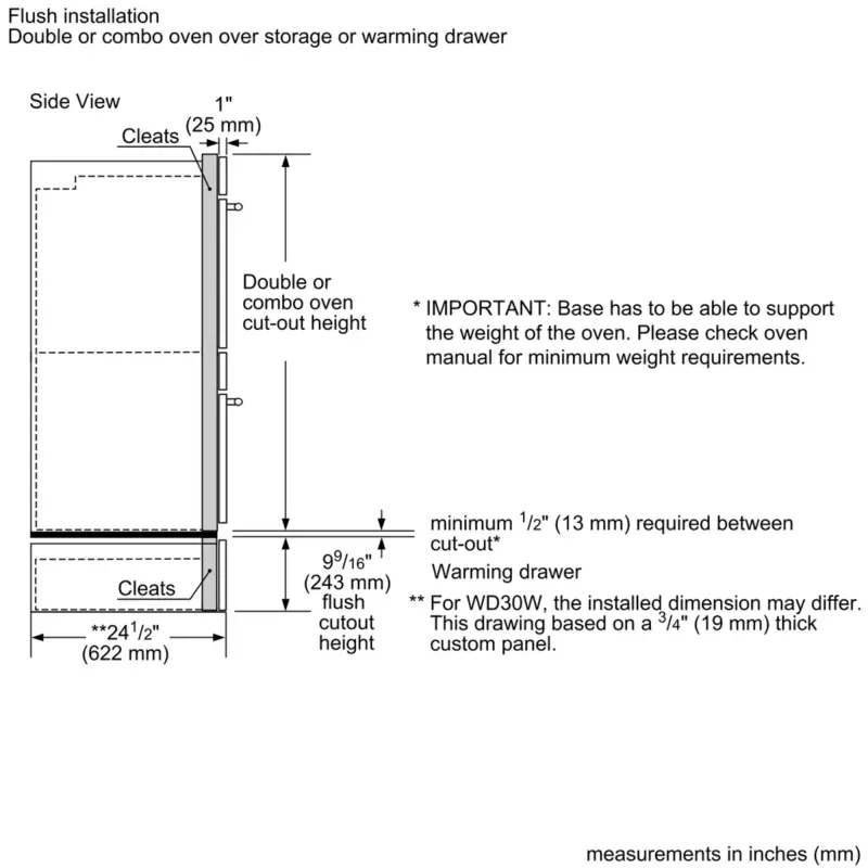 Double Wall Oven PO302W