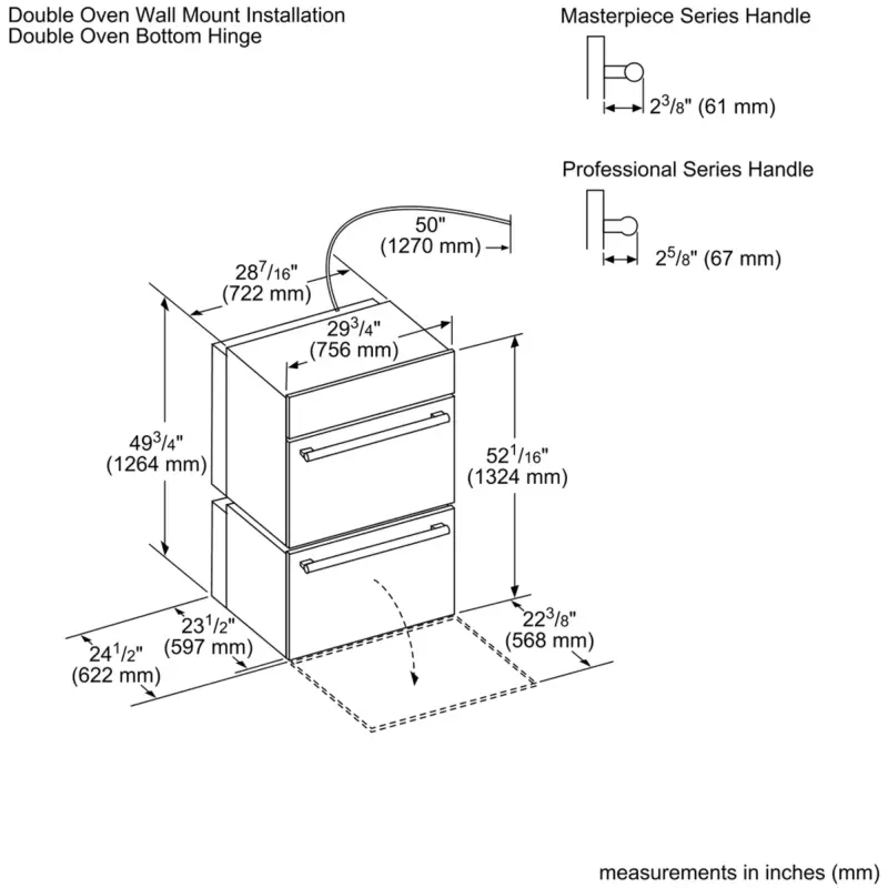 Double Wall Oven PO302W