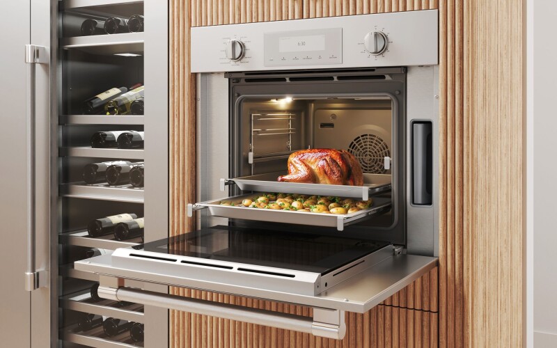 Professional Series 30" Built-In Single Electric Steam Convection Wall Oven with Wifi PODS301B