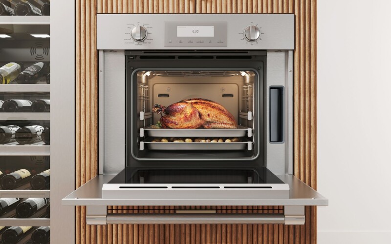 Professional Series 30" Built-In Single Electric Steam Convection Wall Oven with Wifi PODS301B