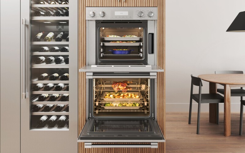 Professional Series 30" Built-In Double Electric Steam and Convection Wall Oven PODS302B